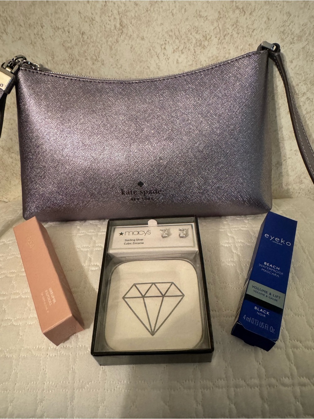 kate spade Iridescent Gunmetal Crossbody Bag